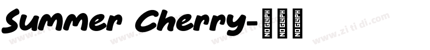 Summer Cherry字体转换